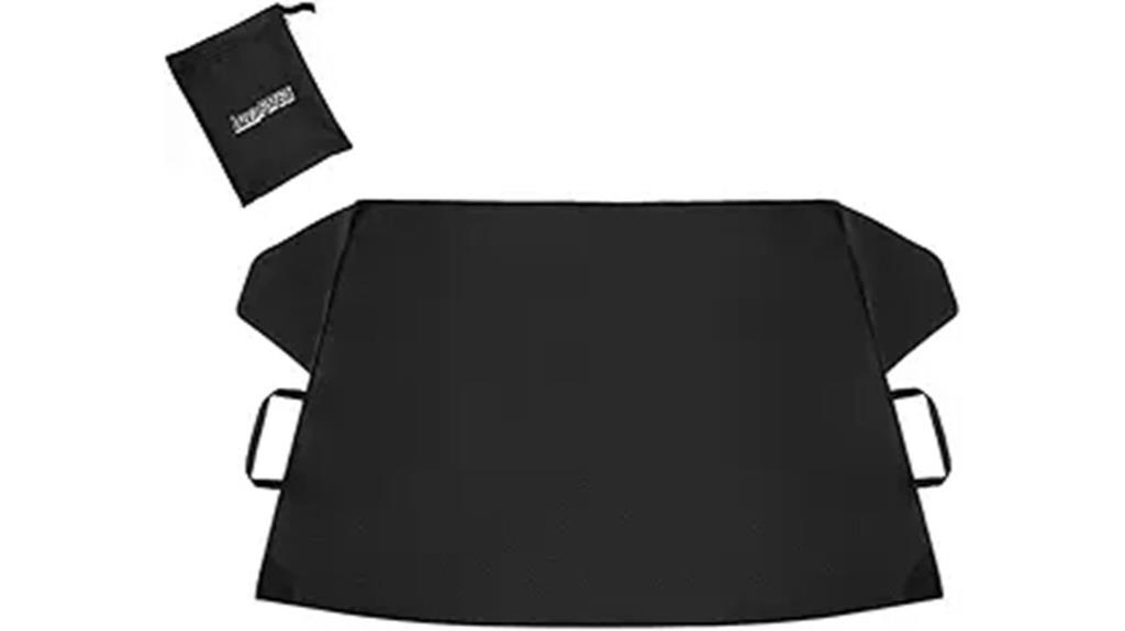 magnetic windshield snow cover
