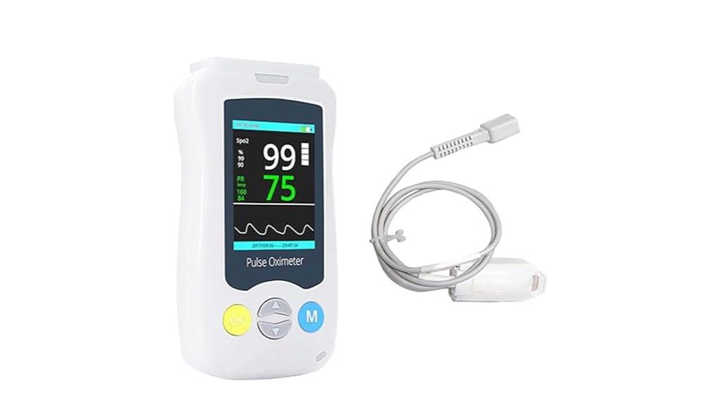 medical grade handheld oximeter