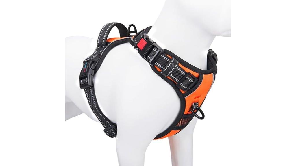 medium orange reflective harness