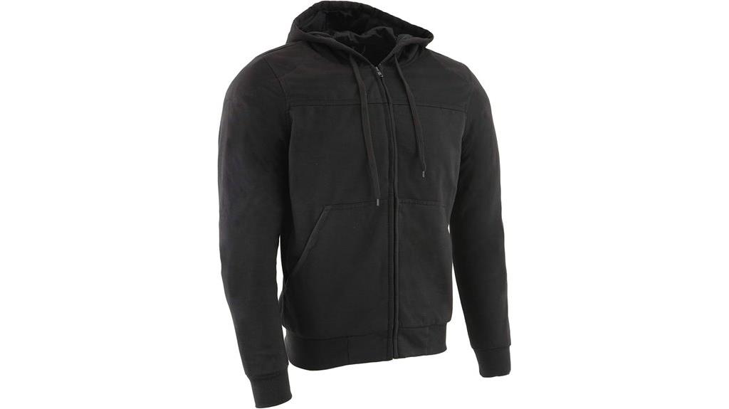 men s leather riding hoodie