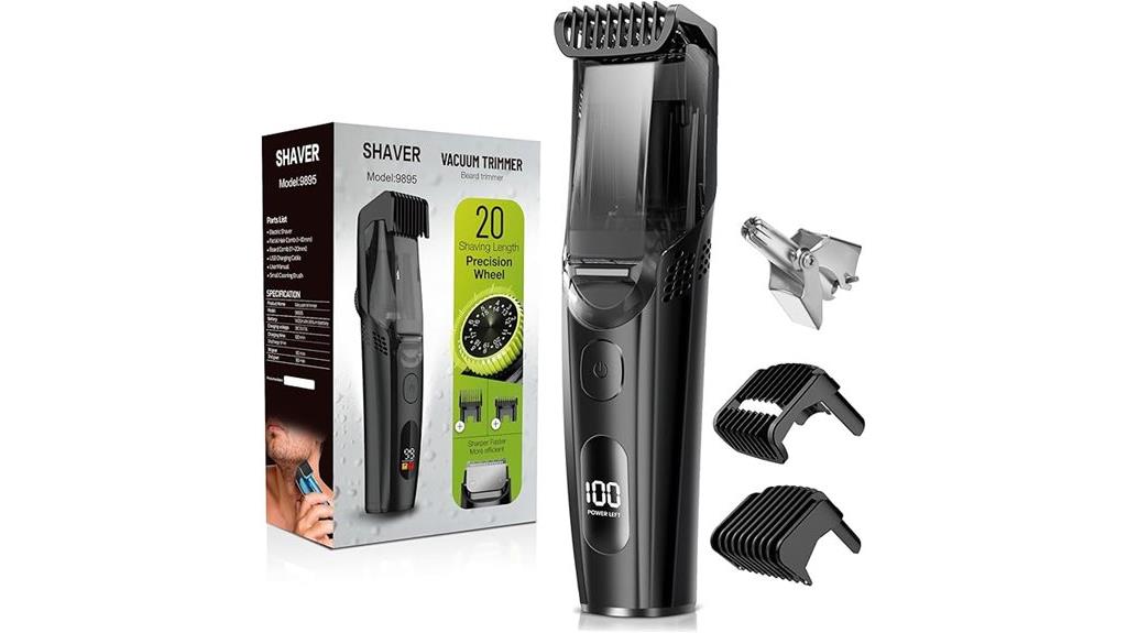 men s vacuum beard trimmer