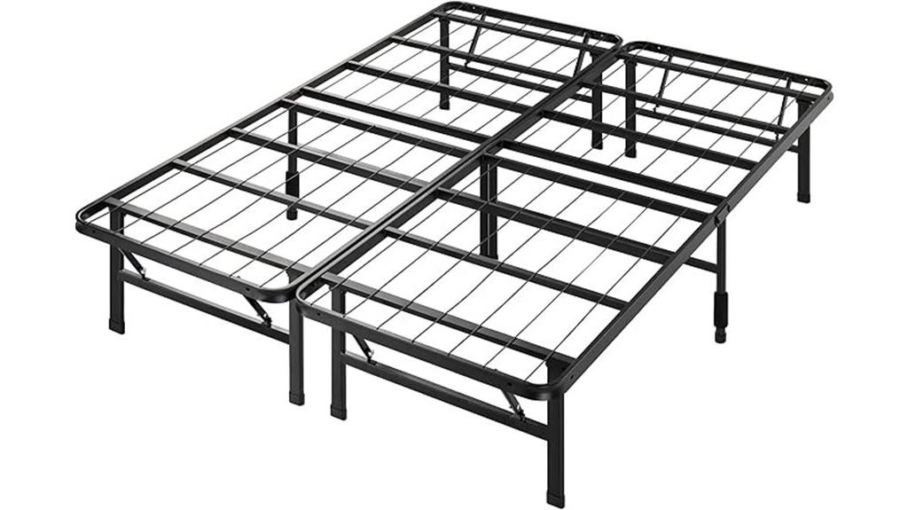 metal queen platform bed