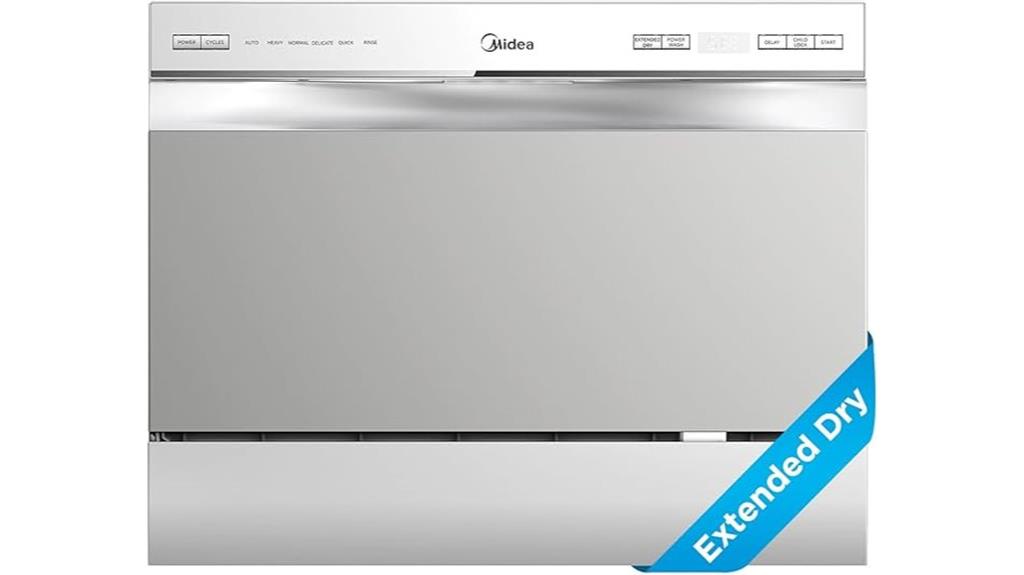 midea compact dishwasher cycles