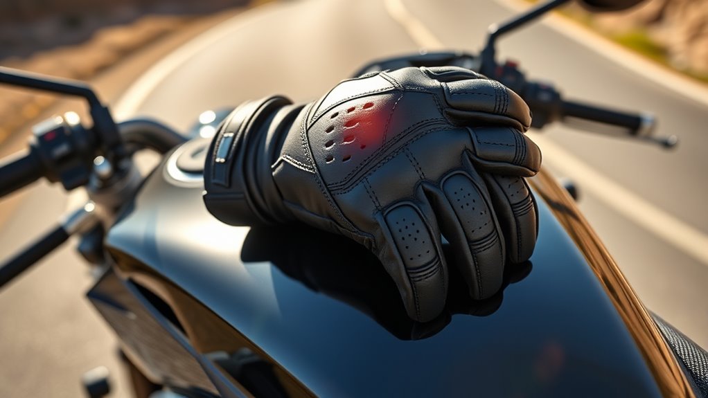 motorcycle glove safety features