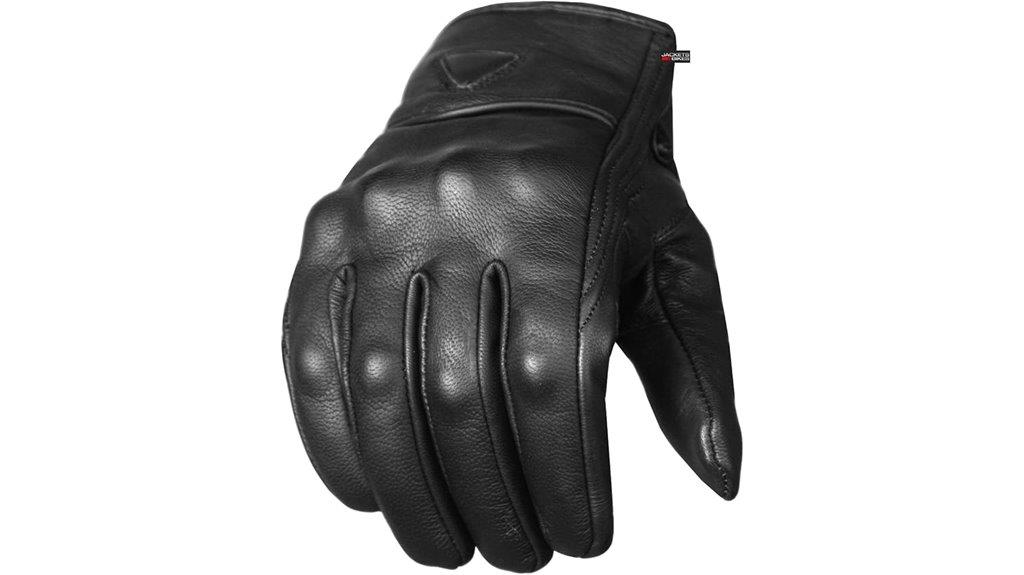 motorcycle leather touchscreen gloves