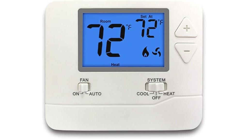 non programmable digital thermostat