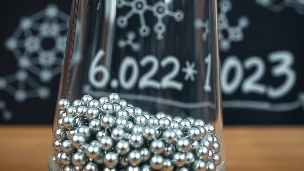 number of particles in a mole