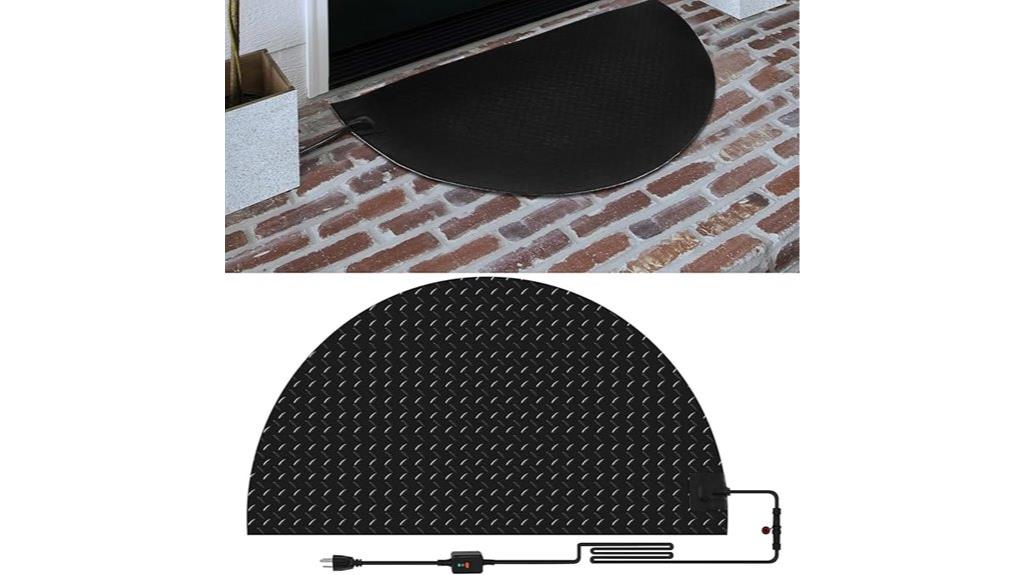 outdoor heated snow melting mats