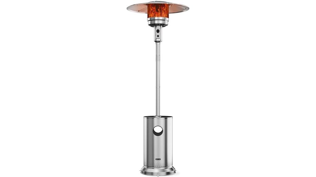 outdoor stainless steel heater