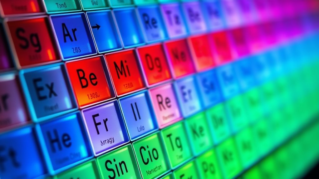 periodic table atomic trends
