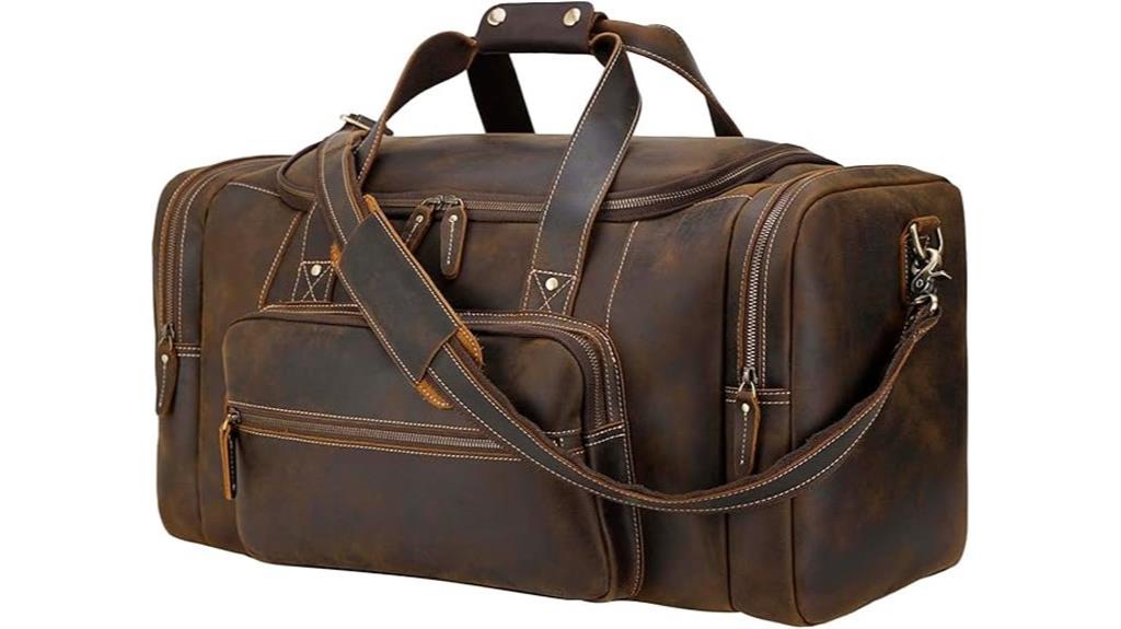 polare 23 leather duffle