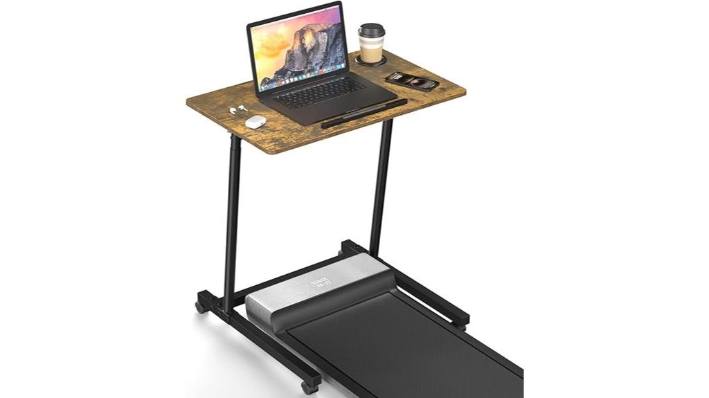 portable adjustable treadmill desk