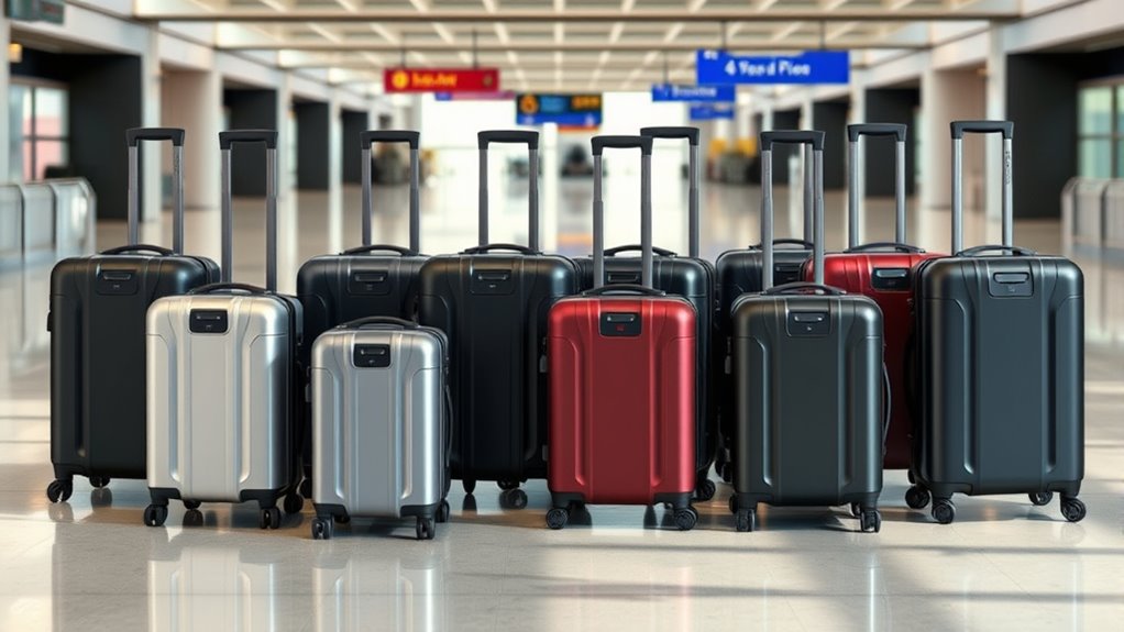 portable battery carry on suitcases