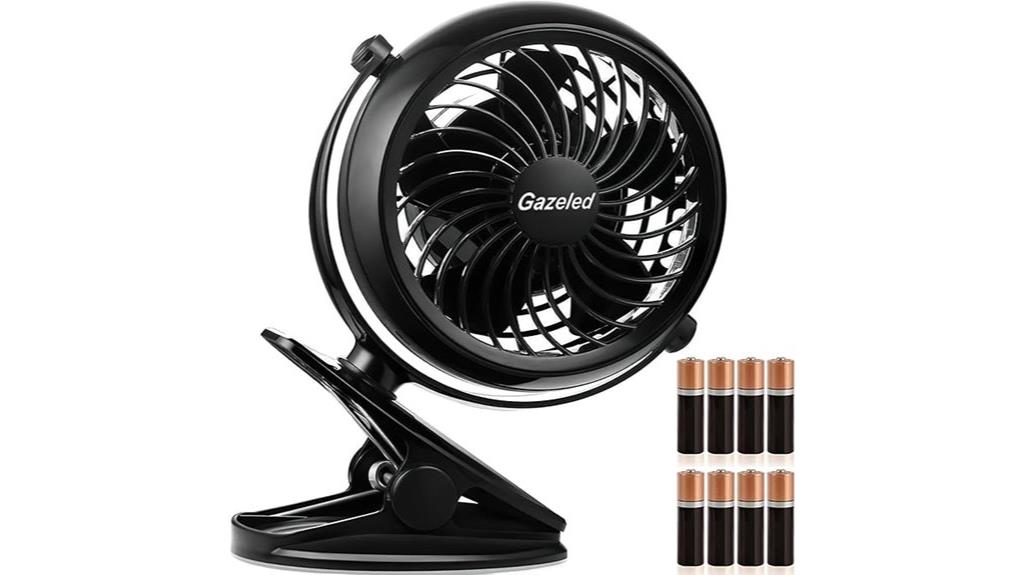 portable battery powered fan