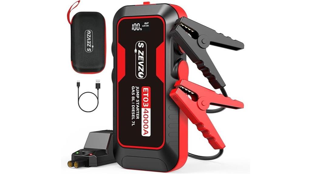 portable car battery booster