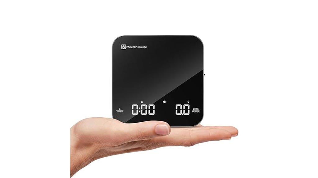 portable coffee scale with timer