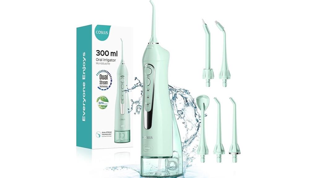 portable cordless dental flosser