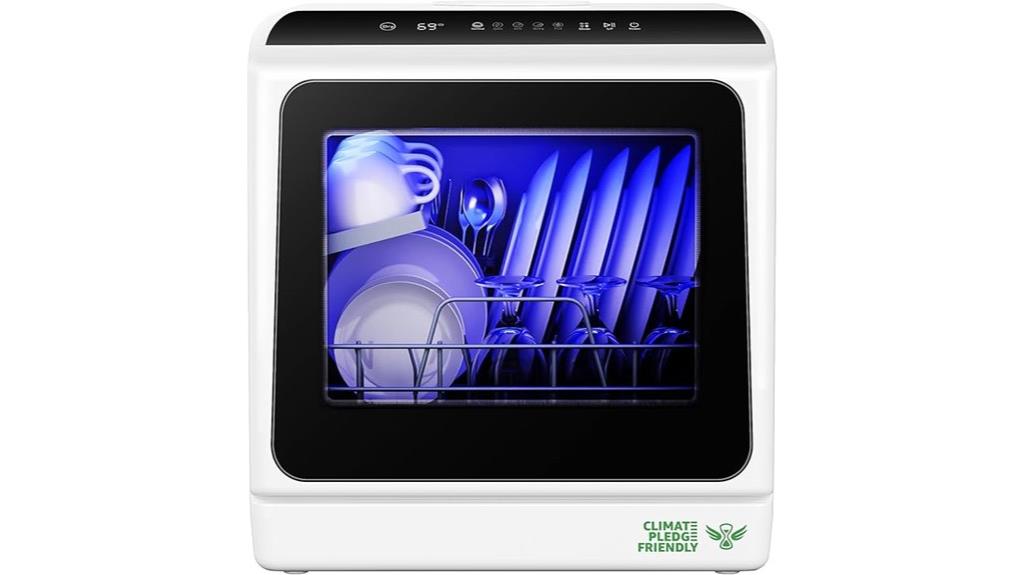 portable countertop dishwasher six programs