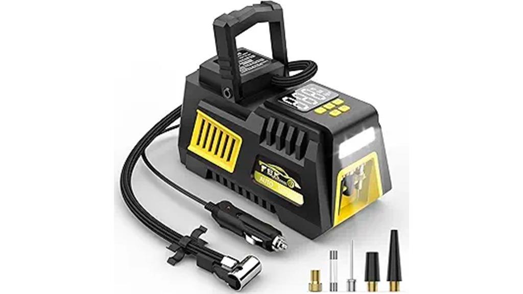 portable digital tire inflator