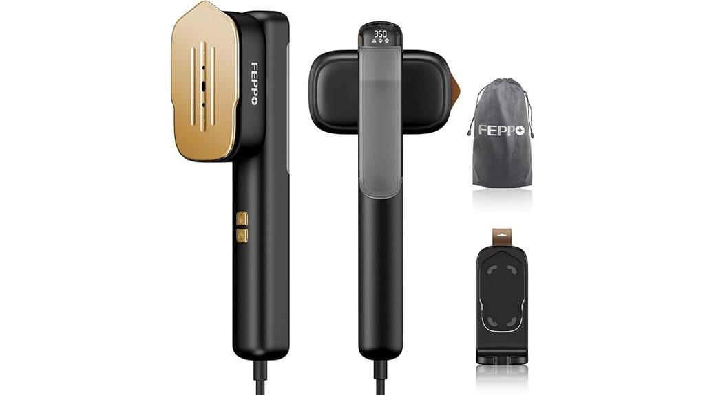 portable garment steaming device