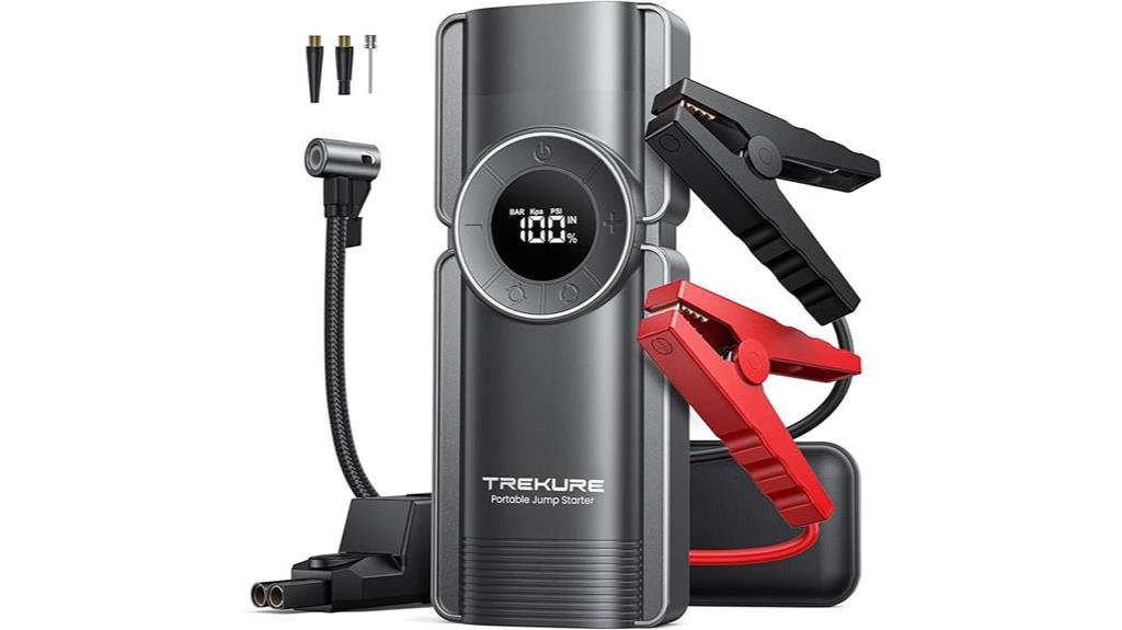 portable jump starter compressor
