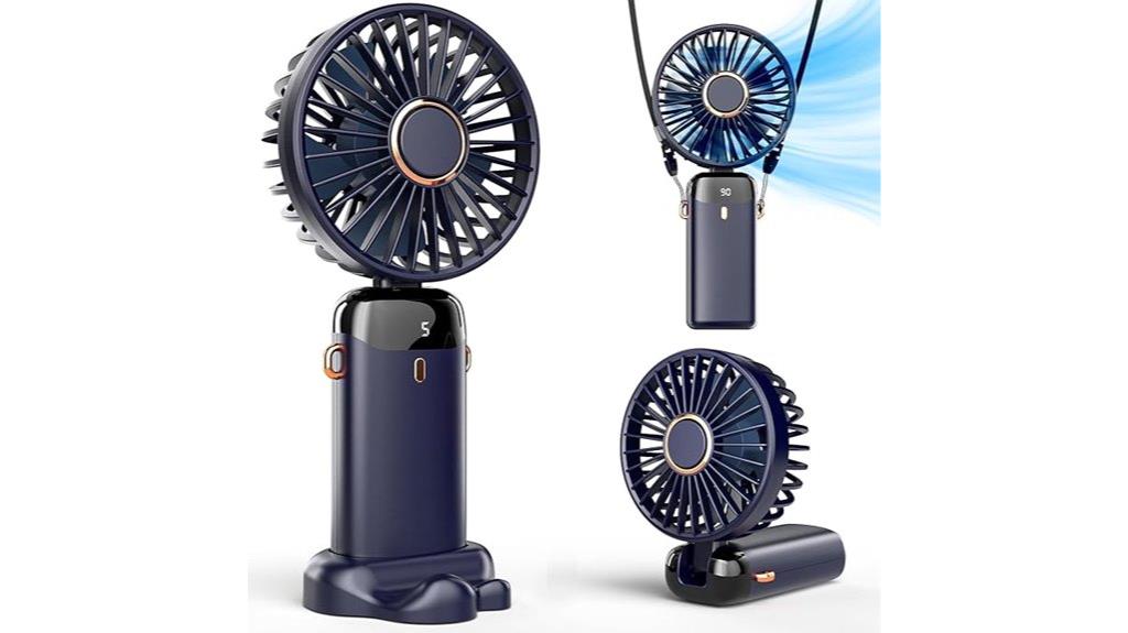 portable rechargeable hand fan