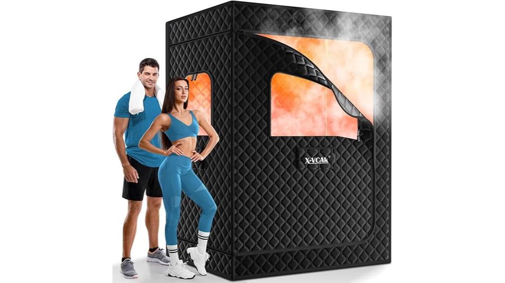 portable sauna with steamers