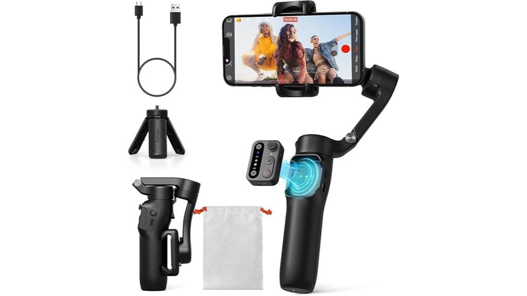 portable smartphone gimbal stabilizer