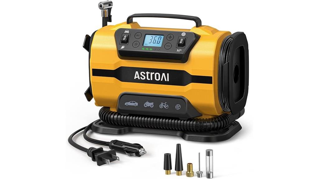 portable tire inflator pump