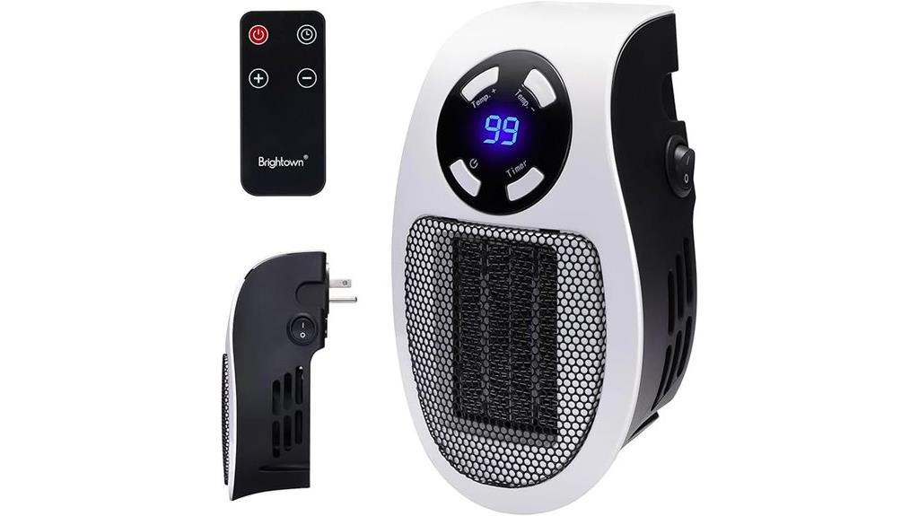portable wall heater with thermostat