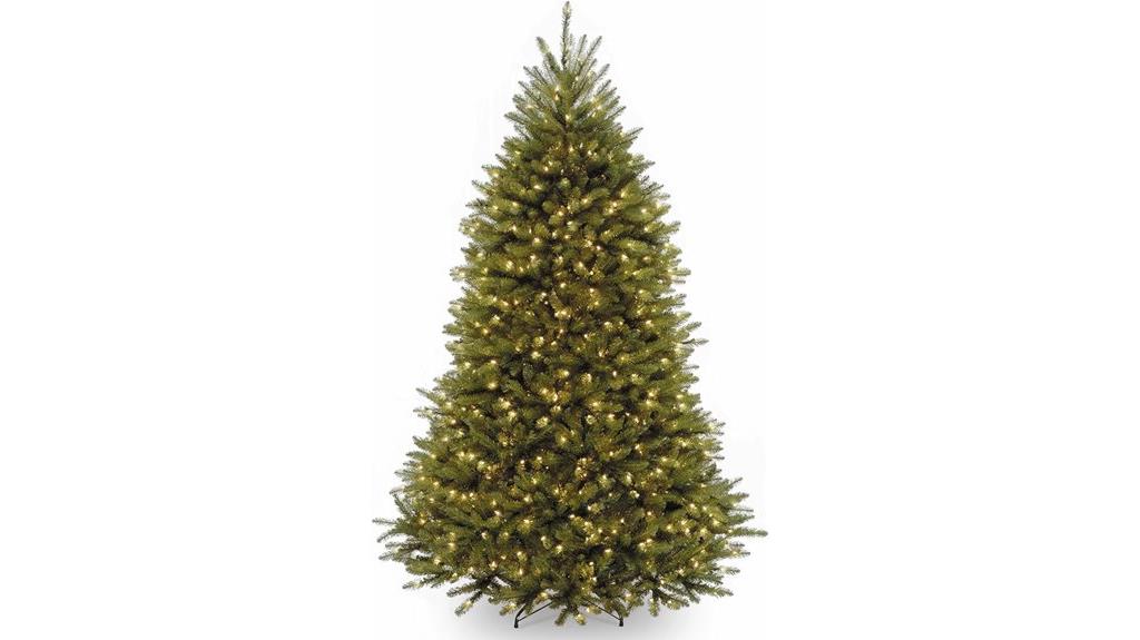 pre lit artificial christmas tree