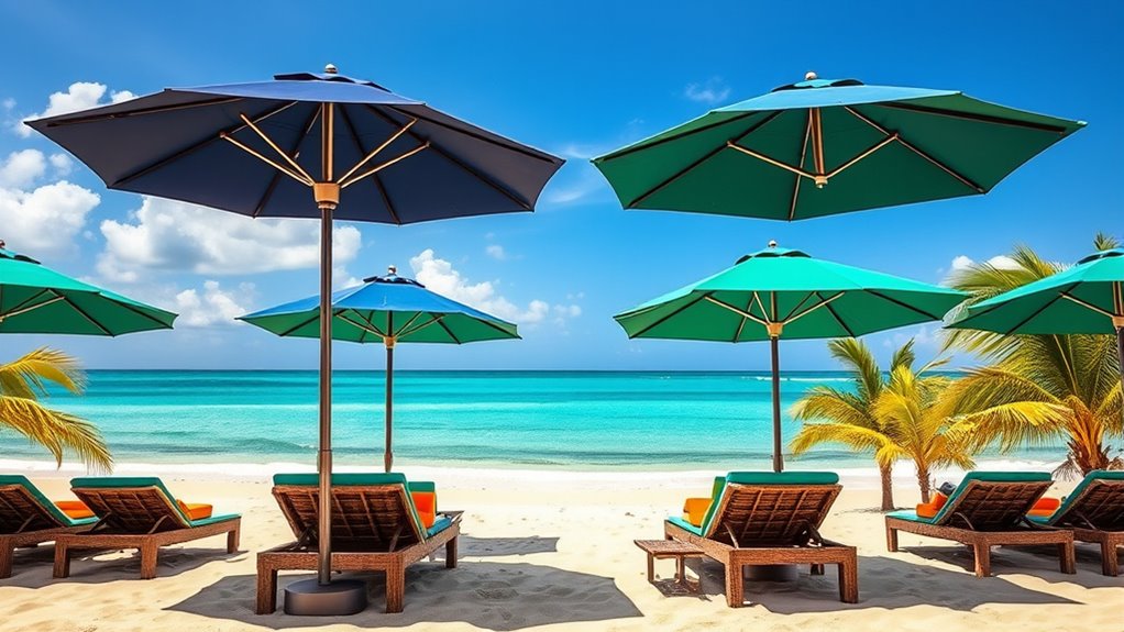 premium beach umbrella features