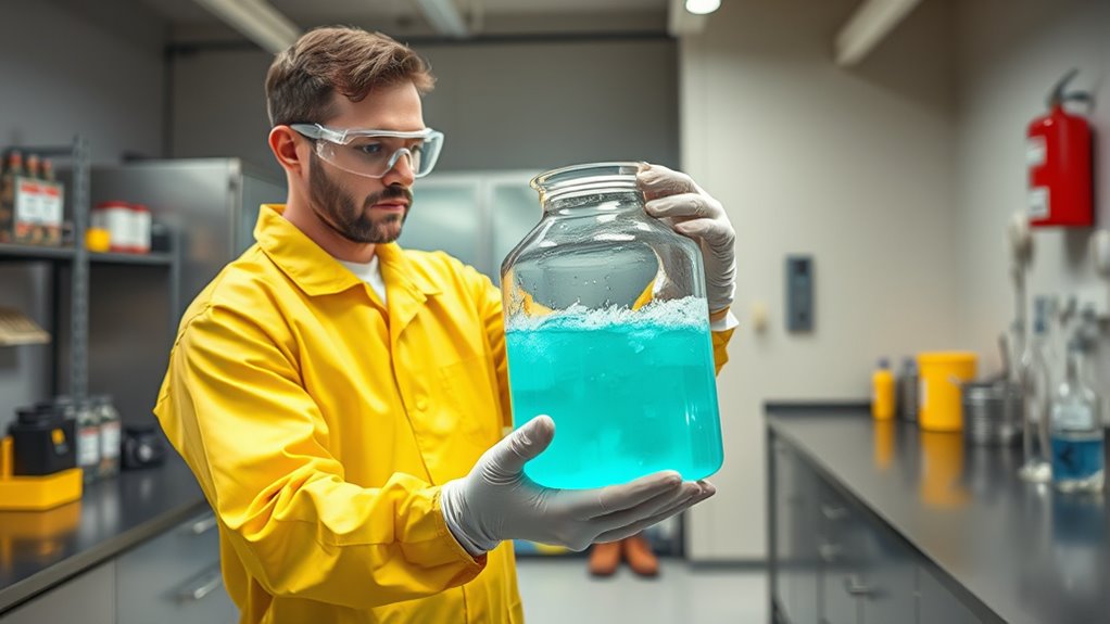 proper ppe and spill containment