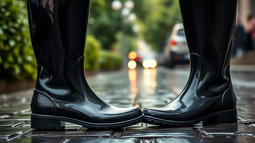rain boots style comfort waterproof
