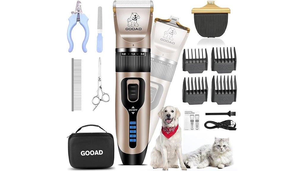 rechargeable cordless pet clippers