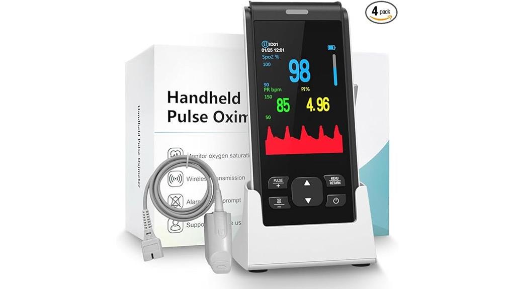 rechargeable handheld oxygen monitor