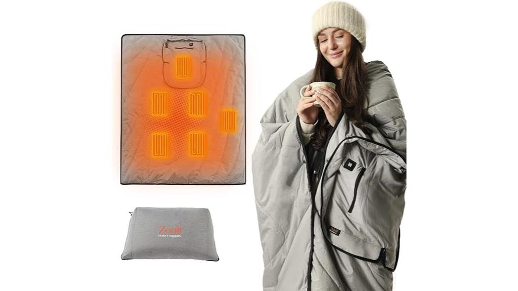 rechargeable heated blanket