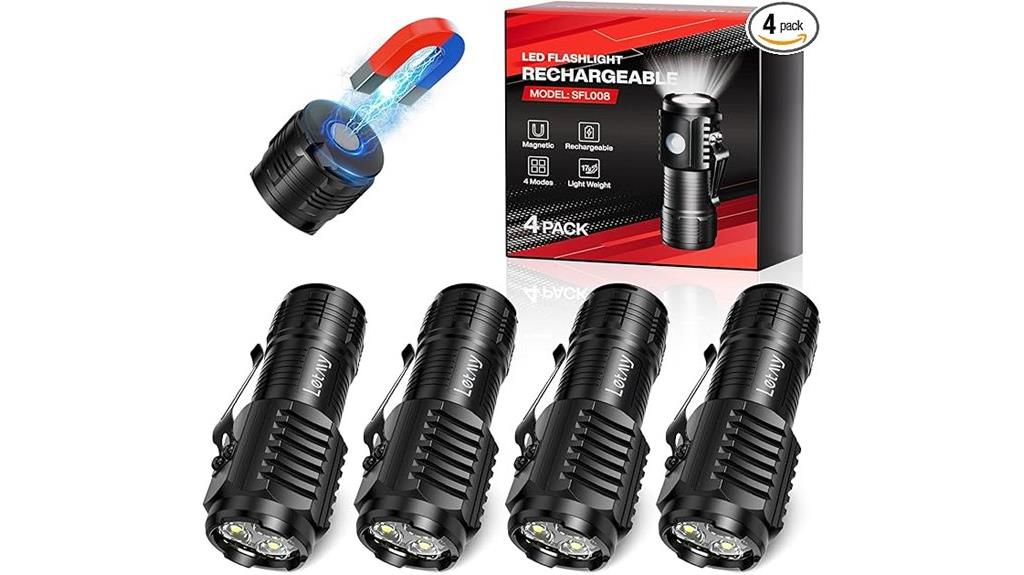 rechargeable magnetic mini flashlights