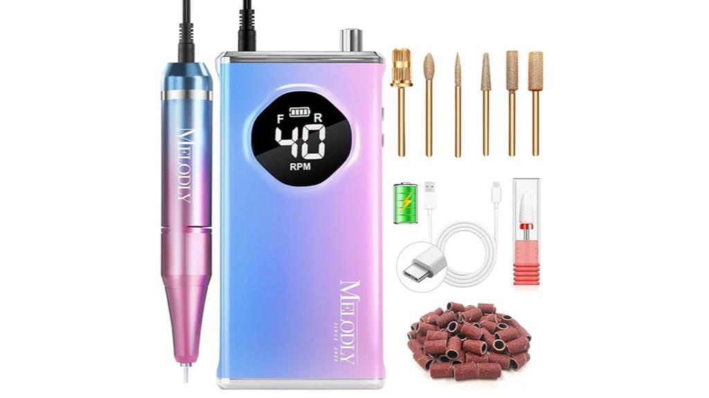 rechargeable portable nail drill