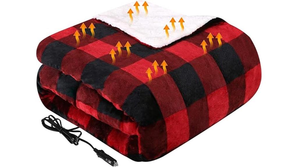 red buffalo plaid blanket