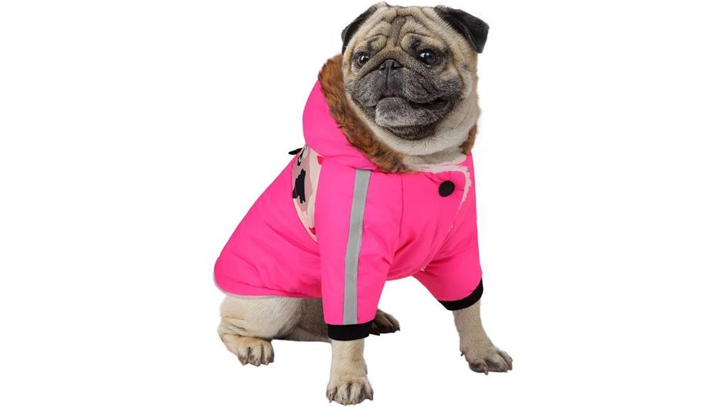 reflective warm dog coat