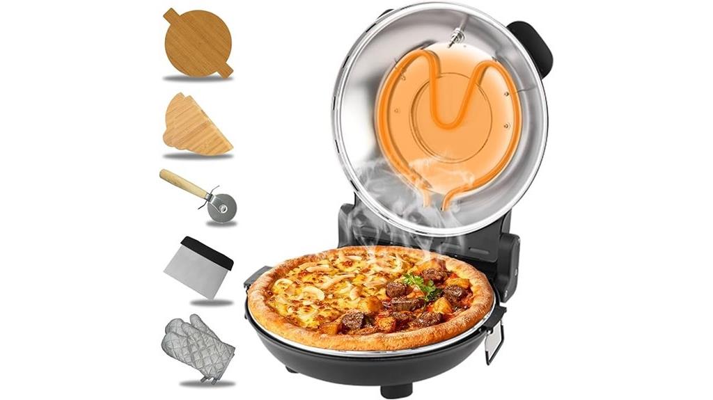 retro 12 inch pizza oven