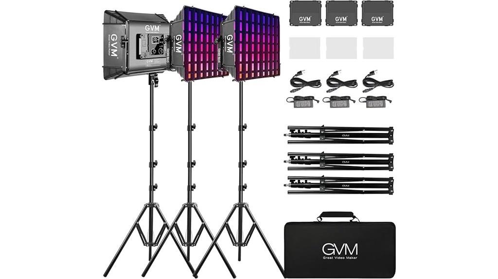 rgb softbox lighting kit