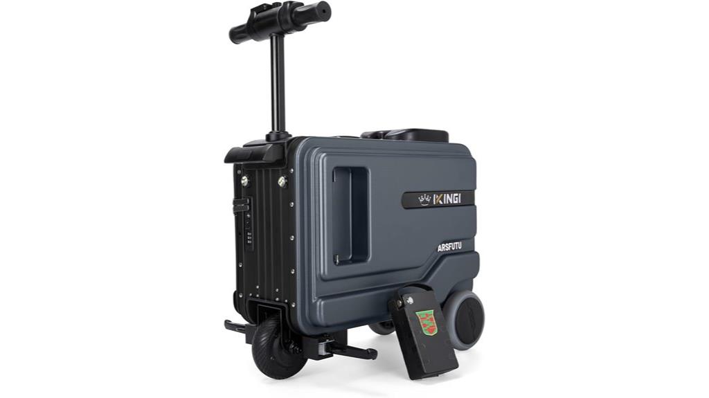 rideable electric luggage with lights