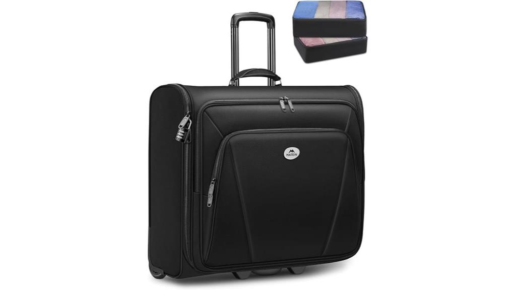 rolling garment bag set