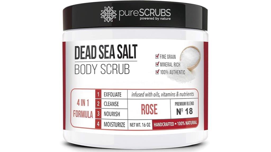 rose body scrub set