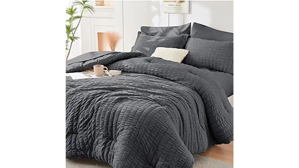 seersucker queen comforter set
