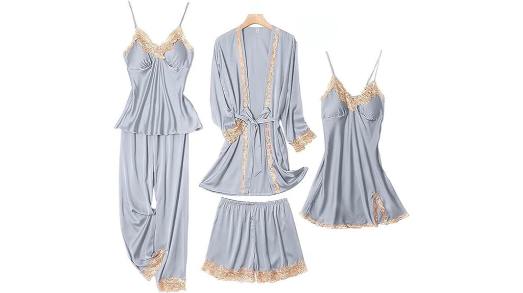 silk pajama set multi pack