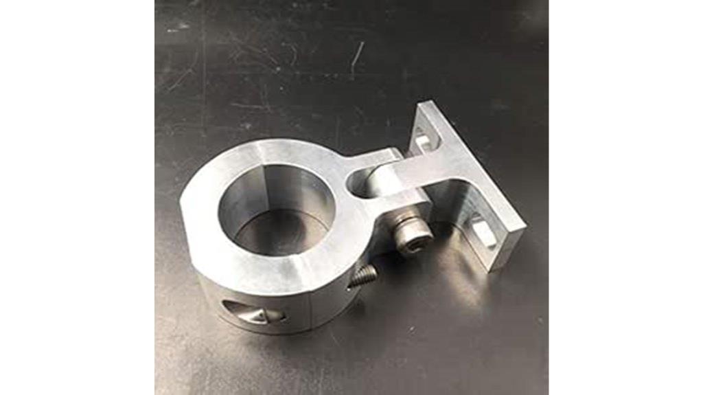 silver cnc gas motor mount