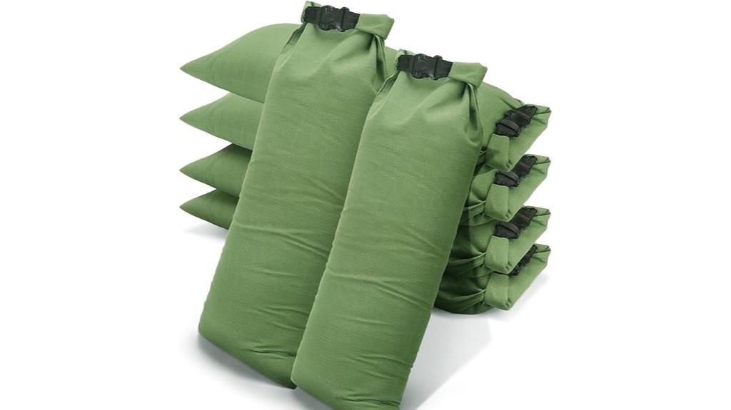 six pack flood sandbags